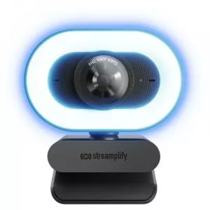 Streamplify Cam Plus, Full HD, FOV 80, Ring light, Black