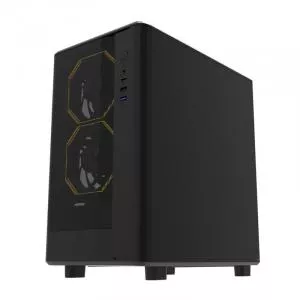 darkFlash Carcasa Mid Tower Fara sursa DB330M Negru