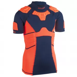 OFFLOAD Tricou Protecție Umeri Rugby R500 Portocaliu Copii