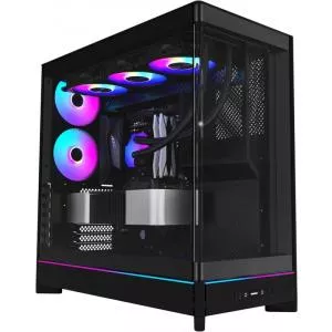 Montech Carcasa HS02 Pro, Middle Tower, Fara sursa (Negru)