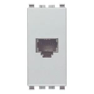 Vimar Priza modulara telefon RJ11 6/4 gri Eikon 20320.N