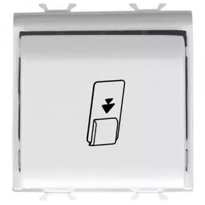 Gewiss Intrerupator cu cartela 2 module Chorus , alb GW10039
