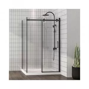 Mediterraneo Cabina de dus Panda Black dreptunghiulara 120x90 cm