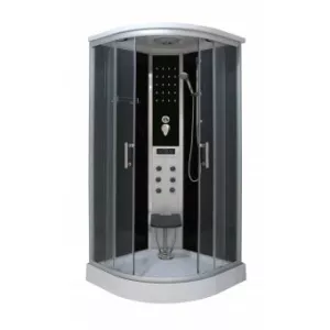 Sanotechnik COMFORT Cabina de dus completa , neagra - MONTAJ RAPID CL100