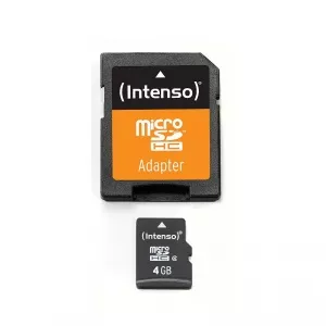 Intenso Micro SDHC 4GB Clasa 4 + Adaptor SD (3403450)