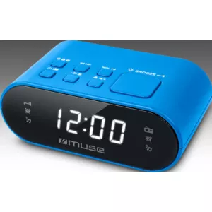 Muse Radio cu ceas Dual alarm M-10 BL PLL Albastru