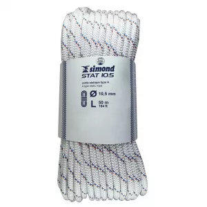 Simond Coardă Semi-Statică 10,5mm x 50m Alb