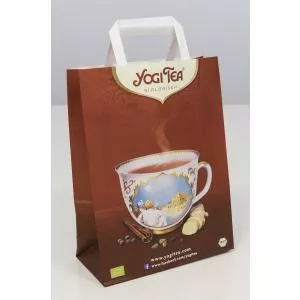 Yogitea Punga de hartie inscriptionata cu manere
