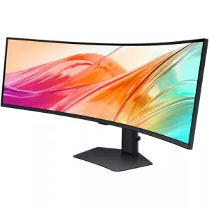 Samsung Monitor VA LED 49inch LS49F950UAUXEN, DQHD (5120 x 1440), HDMI, DisplayPort, Boxe, Ecran curbat, 120 Hz, 5 ms (Negru)