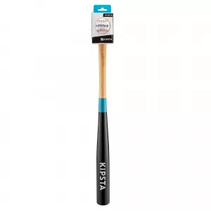 Kipsta Set Baseball BA180 Bâtă din lemn și Minge Albastru Copii