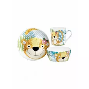 Ambition Set 3 produse mic dejun Mimi junior, 5904134571311, portelan, Multicolor