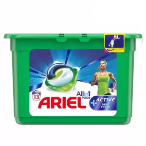 Ariel Detergent de rufe All in 1 Pods Active Deo fresh, 13 x 30 ml