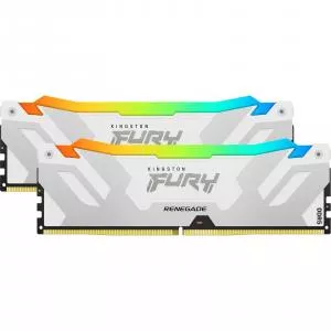 Kingston Memorii FURY Renegade RGB White Intel XMP 3.0, 64GB (2x32GB), DDR5-6400MHz, CL32, Dual Channel