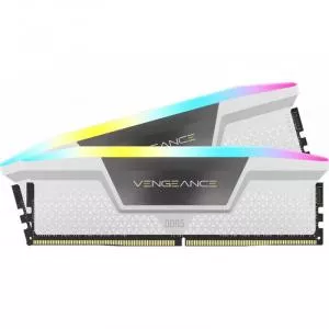 Corsair VENGEANCE® RGB 32GB (2x16GB) DDR5 DRAM 6000MHz C40 White CMH32GX5M2B6000C40W