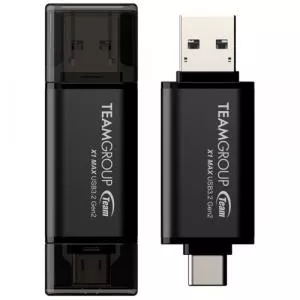 TeamGroup Stick Memorie X1 MAX, 256GB, USB-C/A 3.1, Black