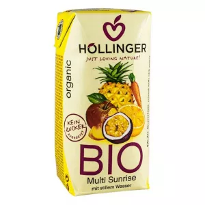 Hollinger Suc Bio Multi Sunrise din amestec de fructe 200 ml