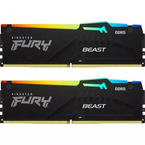 Kingston FURY Beast RGB Black 32GB (2x16GB) DDR5 5600MHz CL40  KF556C40BBAK2-32