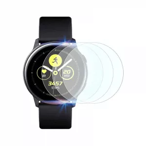 KRASSUS Set 3 folii de protectie ecran pentru Samsung Galaxy Watch Active 2, 40mm, 1.2 inch full size din hidrogel