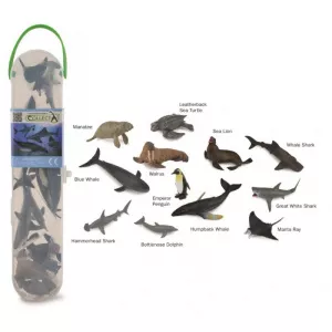 Collecta Set 12 figurine animale marine, plastic cauciucat, cutie inclusa, 3 ani+ COLA1107C