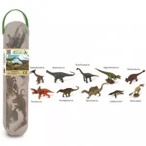 Collecta Set 10 figurine dinozauri, plastic cauciucat, cutie inclusa, 3 ani+, Multicolor COLA1102C