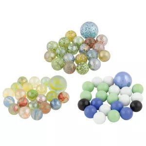 Goki Set 21 de bile din sticla 16/25 mm 63927G