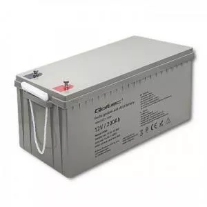 Qoltec AGM battery | 12V | 200Ah | 54.1kg | Maintenance-free | Strong | LongLife | for UPS, RV, boat, heater 53069