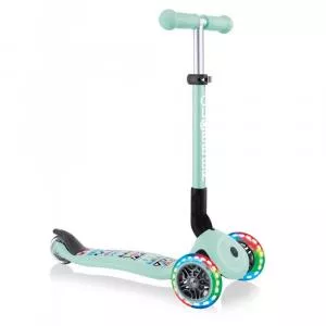 Globber Junior Foldable Fantasy Lights, Scooter (mint, mint-Tribal)