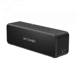 BlitzWolf Boxa portabila wireless BW-WA4, Bluetooth 5.0, 4000 mAh, 30W, Microfon, USB-C, IPX6, Negru