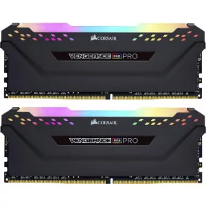 Corsair VENGEANCE® RGB PRO 32GB (2 x 16GB) DDR4 DRAM 3600MHz C18 AMD Ryzen Memory Kit — Black CMW32GX4M2Z3600C18