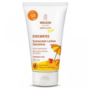 Weleda Crema SPF 50 cu floare de colt bebelusi si copii 50ml