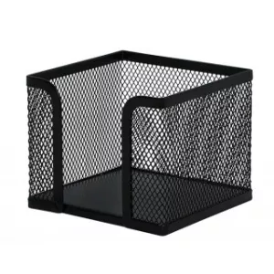 Q-Connect Suport metalic Mesh, pentru cub notite - negru