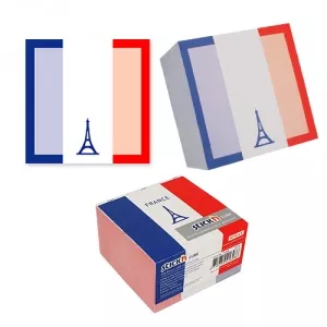 Stickn Cub notes autoadeziv 70 x 70 mm, 400 file, Stick'n France - alb