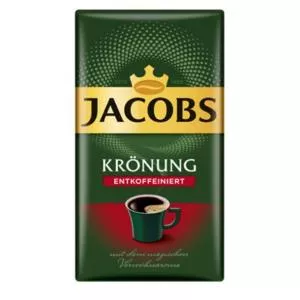 Jacobs Cafea macinata Kronung, fara cofeina, 500 gr