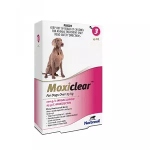 Norbrook Moxiclear Caine Spot-On XL 4 ml 25-40 kg 3 pipete
