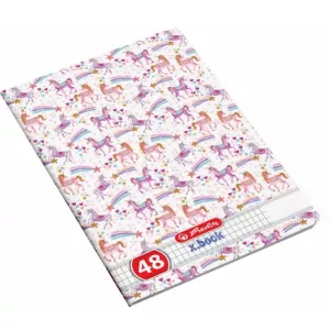 Herlitz A5, 48 file, 70g/mp, matematica, Unicorn HZ9481220