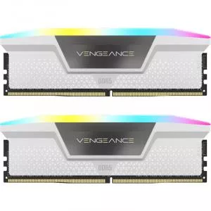 Corsair VENGEANCE® RGB 32GB (2x16GB) DDR5 DRAM 6200MHz C36 Memory Kit —White CMH32GX5M2B6200C36W