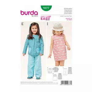 Burda Style Tipar combinatii fetite 9377