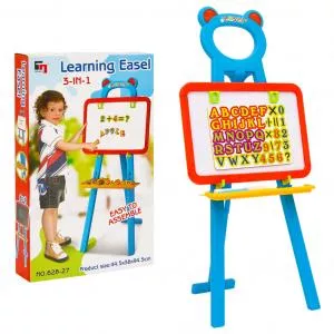 vidaXL Șevalet pentru copii 2-1 cu tablă magnetică și cu cretă 80342