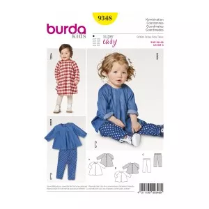 Burda Style Tipar combinatii fetite 9348