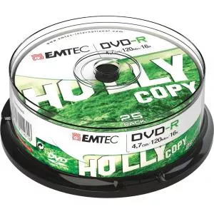 EMTEC DVD-R 4,7GB 16x Holly Copy 25 pcs
