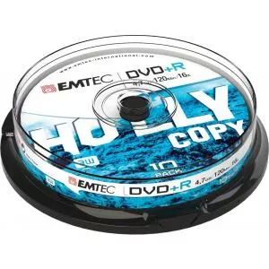 EMTEC DVD+R 4,7GB 16x Holly Copy 10 pcs  Cake Box