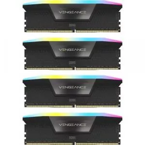 Corsair VENGEANCE® RGB 192GB (4x48GB) DDR5 DRAM 5200MHz C38 Memory Kit — Black CMH192GX5M4B5200C38