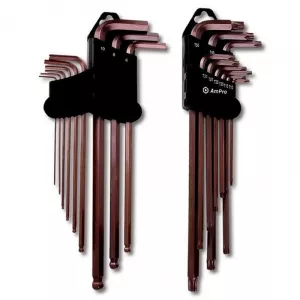 AmPro Set 9 chei imbus extra lungi, cap sferic, 1.5 - 10 mm 999UT0313