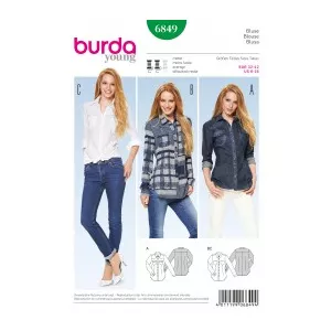 Burda Style Tipar Bluza Burda 6849