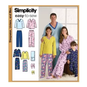 Simplicity pantaloni de pijama, top, slapi si telecomanda unisex pentru copil, tanar si adult