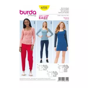 Burda Style Tipar  Camasa, Rochie Burda 6722