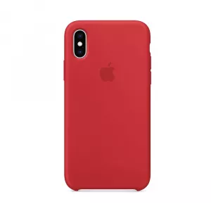 Apple Husa iPhone XS Silicon Red