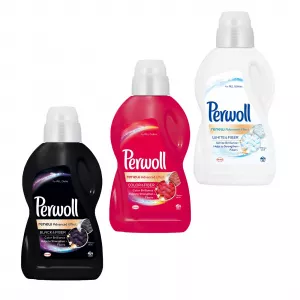 Perwoll Pachet promo 3 x Detergent lichid  900 ml  15 spalari  Renew Advanced Black  White  Color