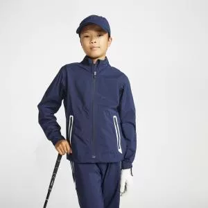 Inesis Jachetă Impermeabilă Golf RW500 Bleumarin Copii