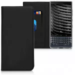 kwmobile Blackberry Key2 LE, Piele ecologica, Negru, 46278.01